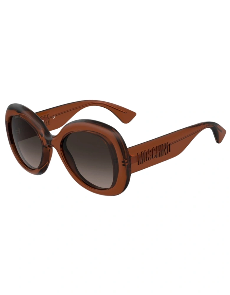 Brown SF Lens Brown Rounded Sunglasses