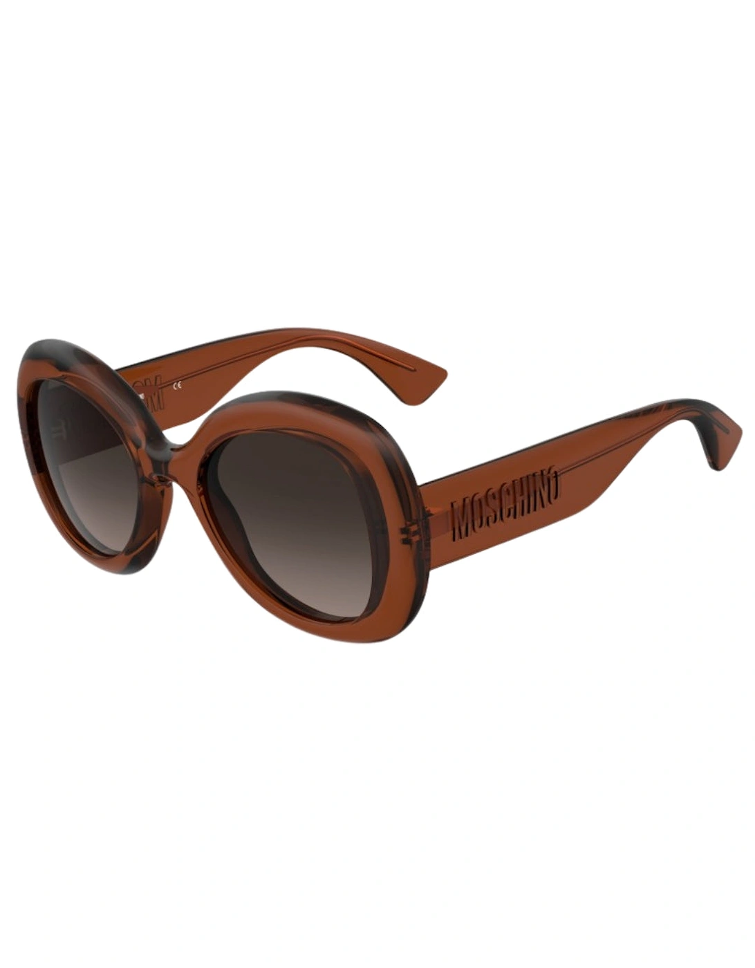 Brown SF Lens Brown Rounded Sunglasses