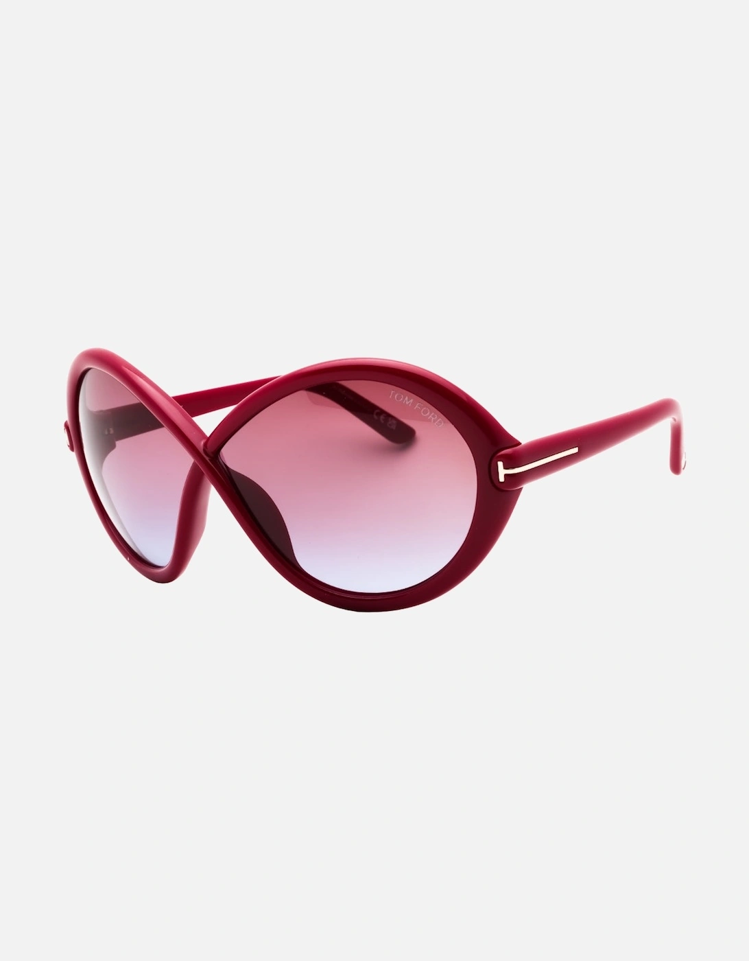 Shiny Fuxia Frame Violet Sunglasses