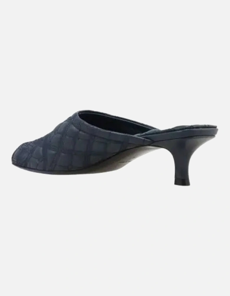EKD Leather Mules Lake Navy Blue Sandals