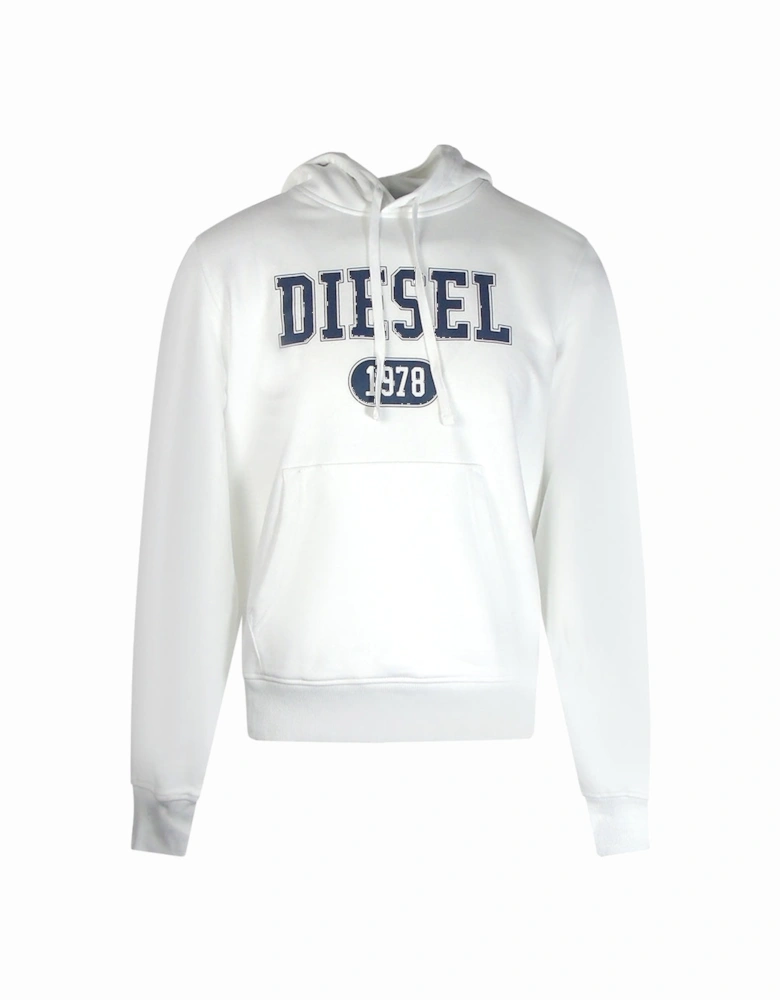 1978 Bold Brand Logo White Hoodie