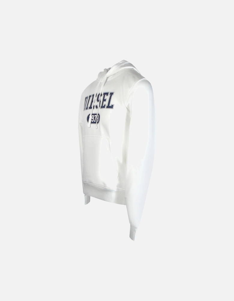 1978 Bold Brand Logo White Hoodie