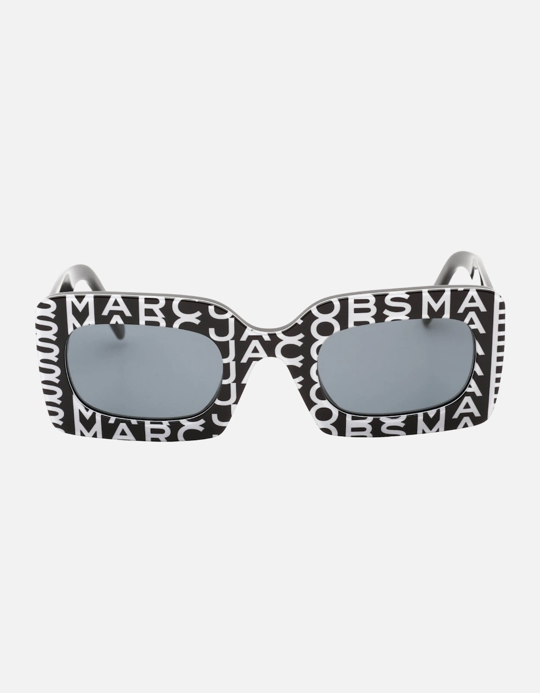 All-over White Brand Logo Black Sunglasses, 3 of 2
