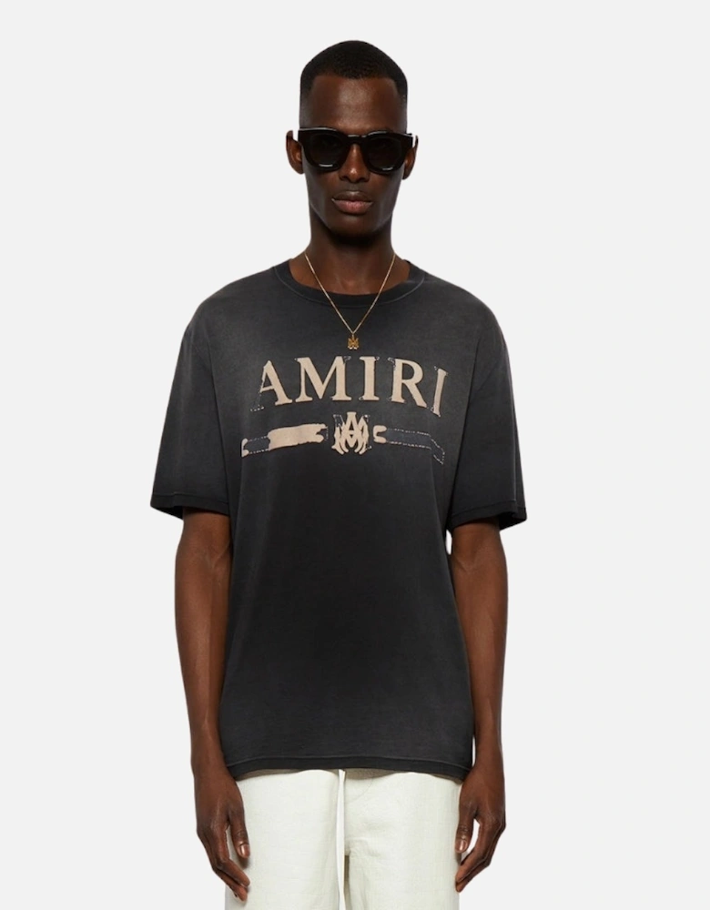 MA Bar Applique Black T-Shirt