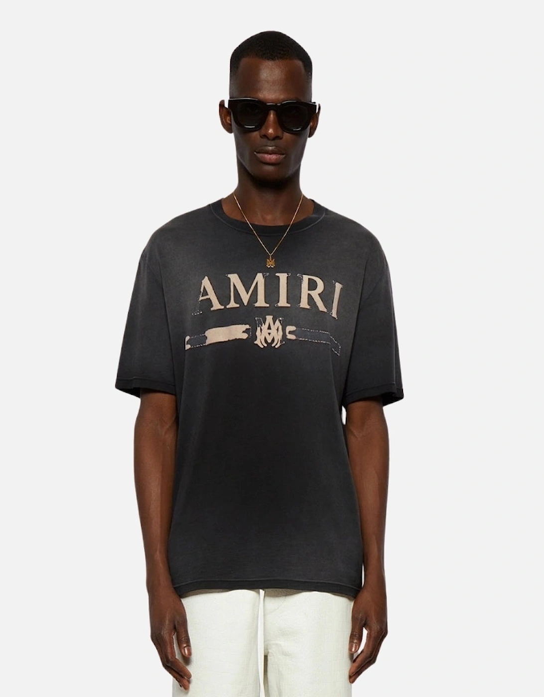 MA Bar Applique Black T-Shirt