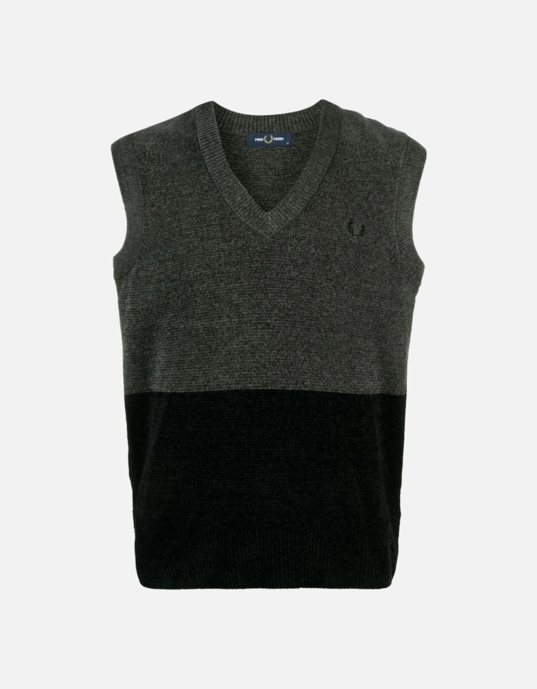 Field Green Colour Block Chenille Tank Top Vest, 5 of 4