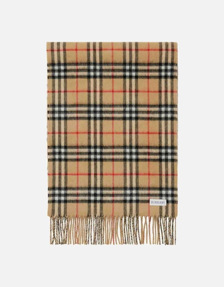 Beige Cashmere Scarf