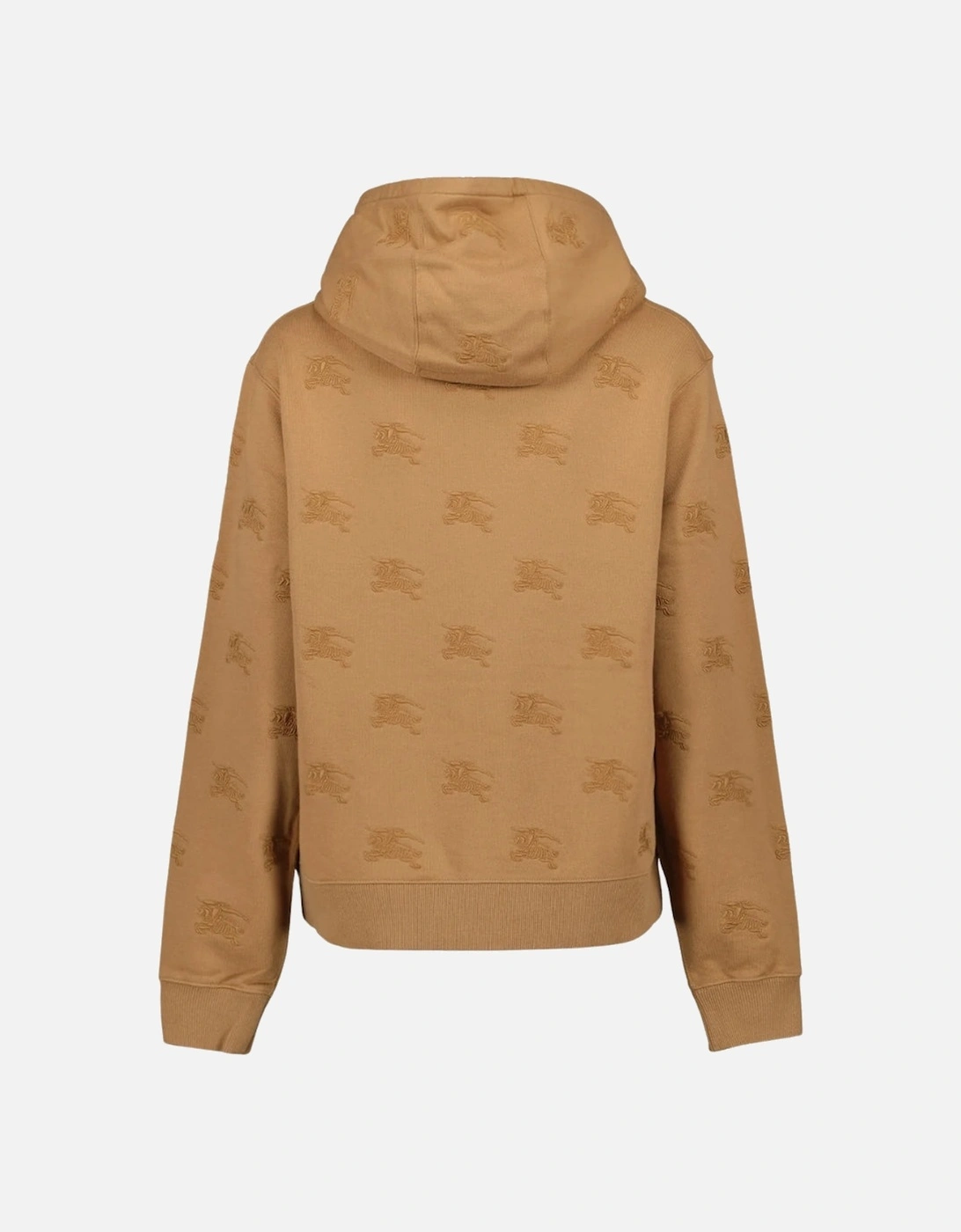 Logo Embroidered Drawstring Hoodie Camel Legacy Brown Hoodie