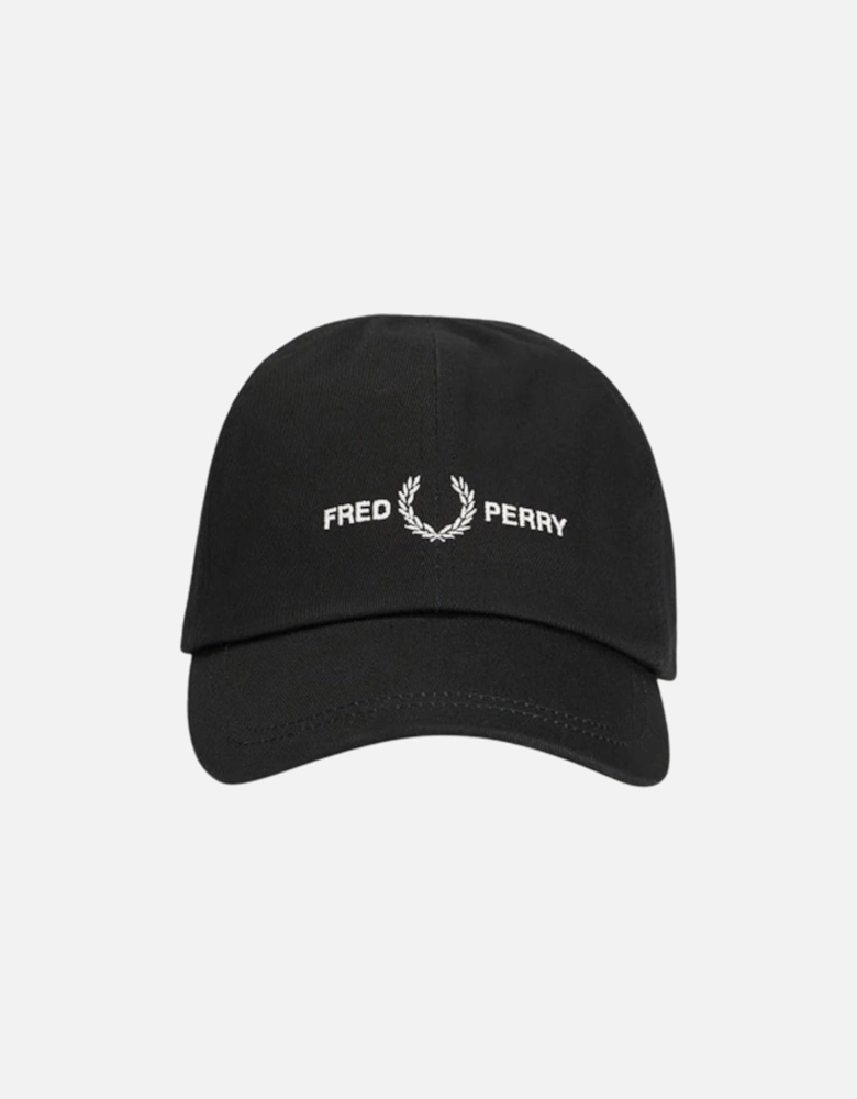 Classic Beaded Twill Cap Black Hat