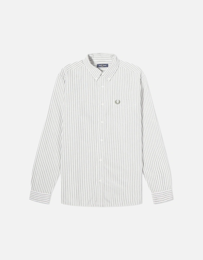 Field Green Striped Oxford Shirt