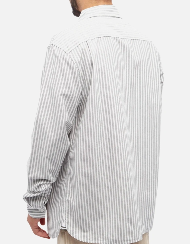 Field Green Striped Oxford Shirt