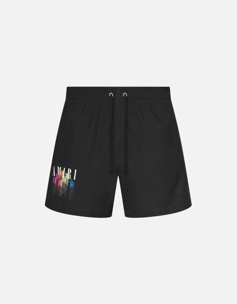 MA Drip Logo Black Swim Trunks