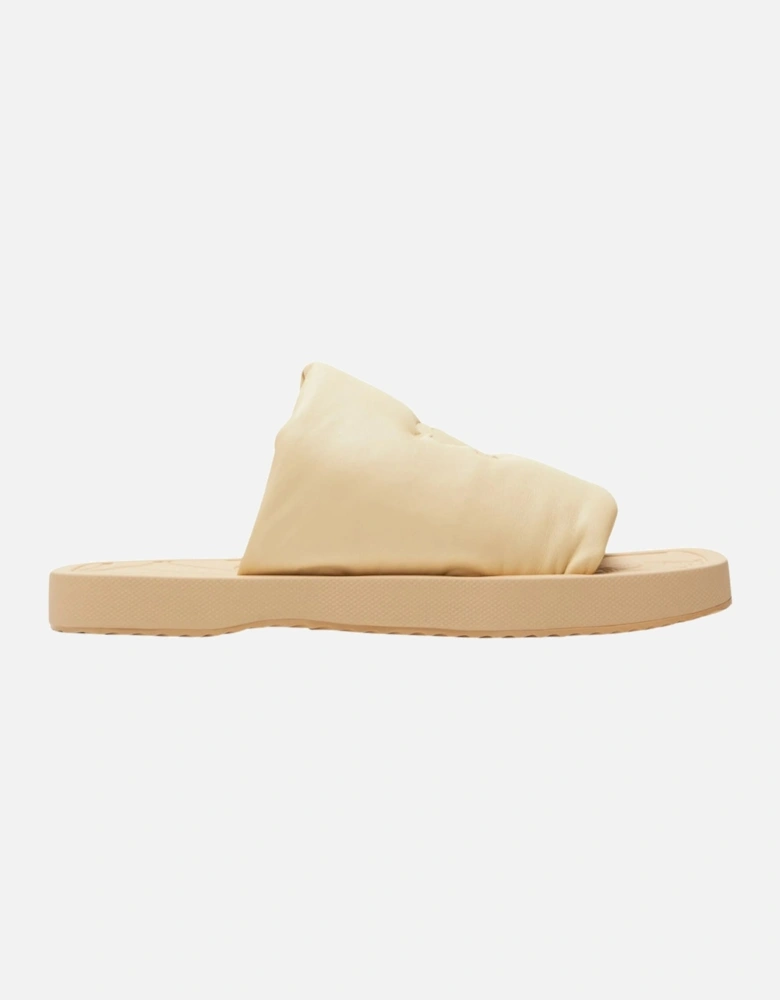 EKD Slab leather slides Butter Beige Slab Knight Sandal