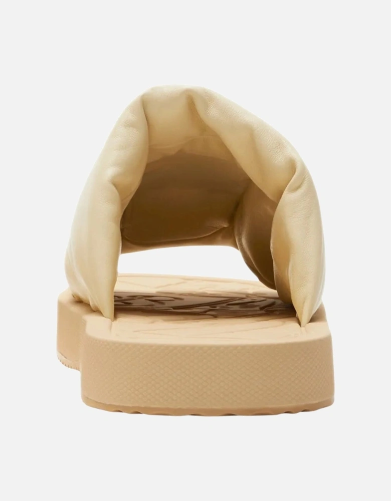 EKD Slab leather slides Butter Beige Slab Knight Sandal