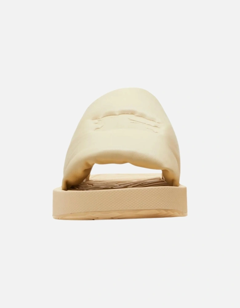 EKD Slab leather slides Butter Beige Slab Knight Sandal