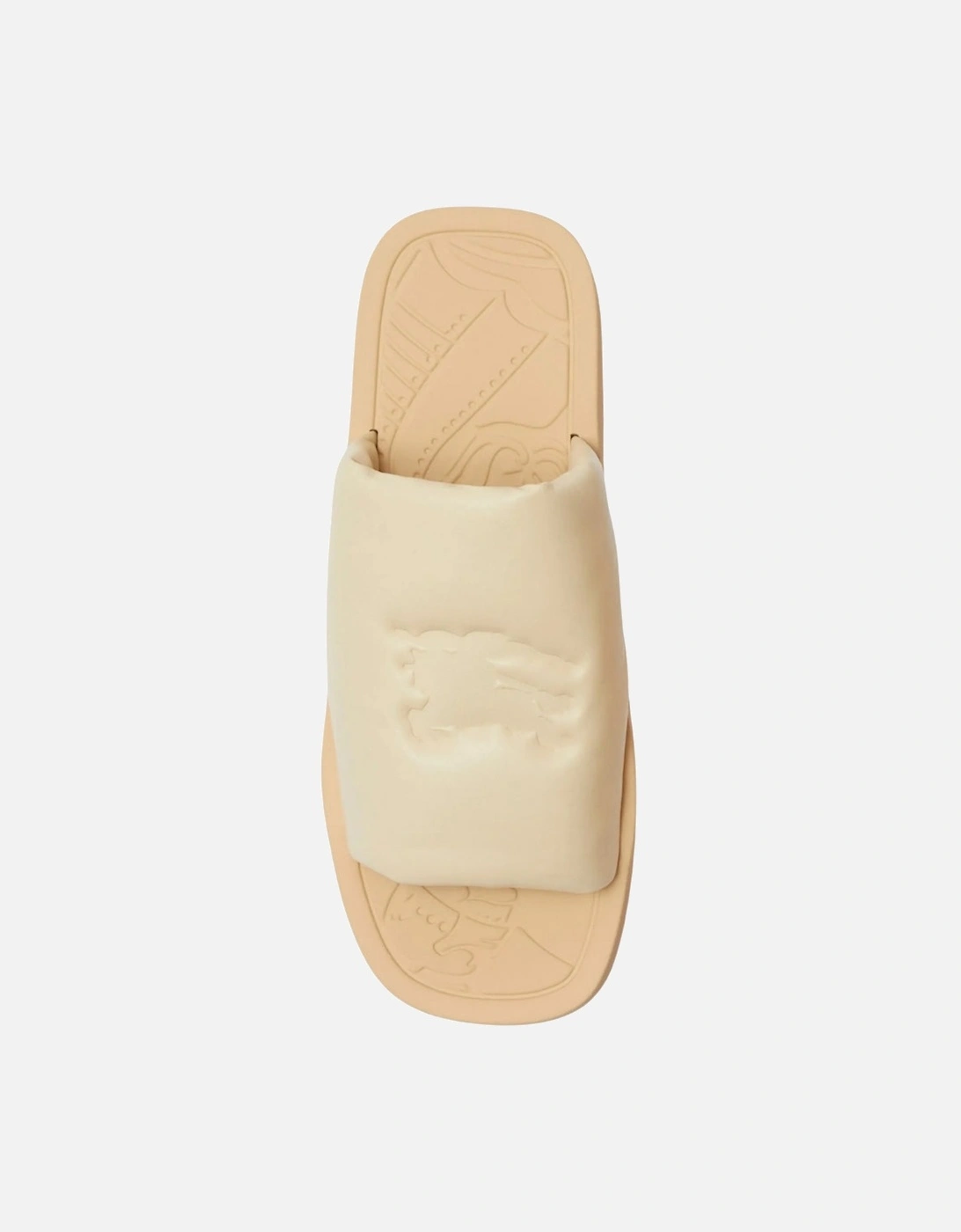 EKD Slab leather slides Butter Beige Slab Knight Sandal