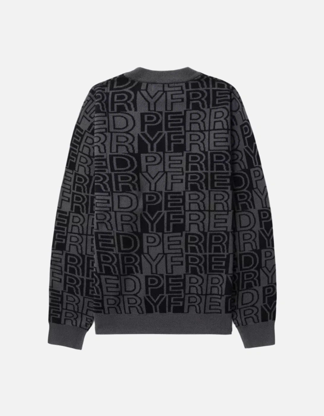 Gunmetal Checkered Black Graphic Jumper
