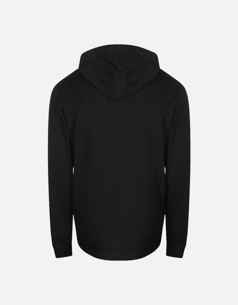 Logo Black Hooded T-Shirt
