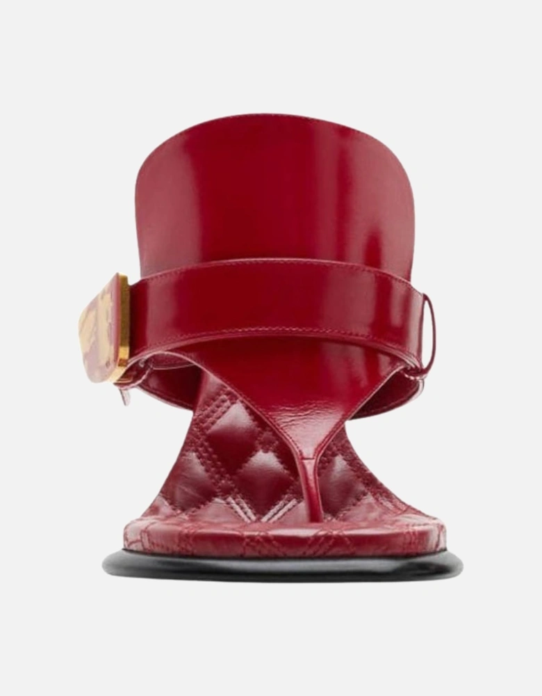 Scarlet Red Bay Leather Sandals