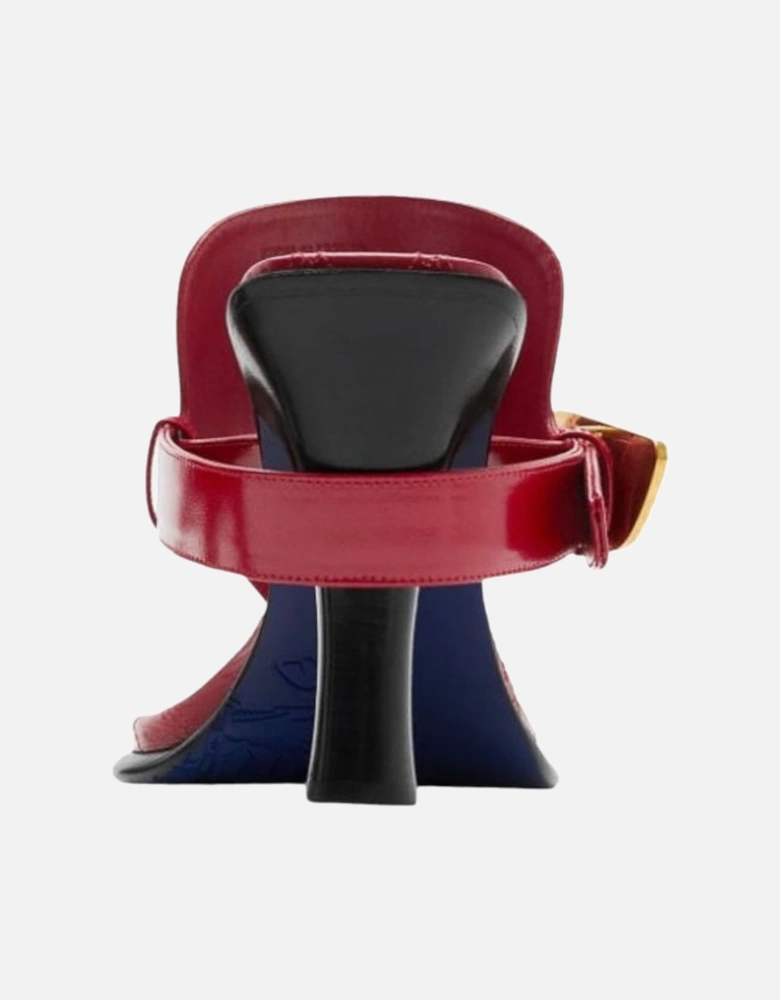 Scarlet Red Bay Leather Sandals
