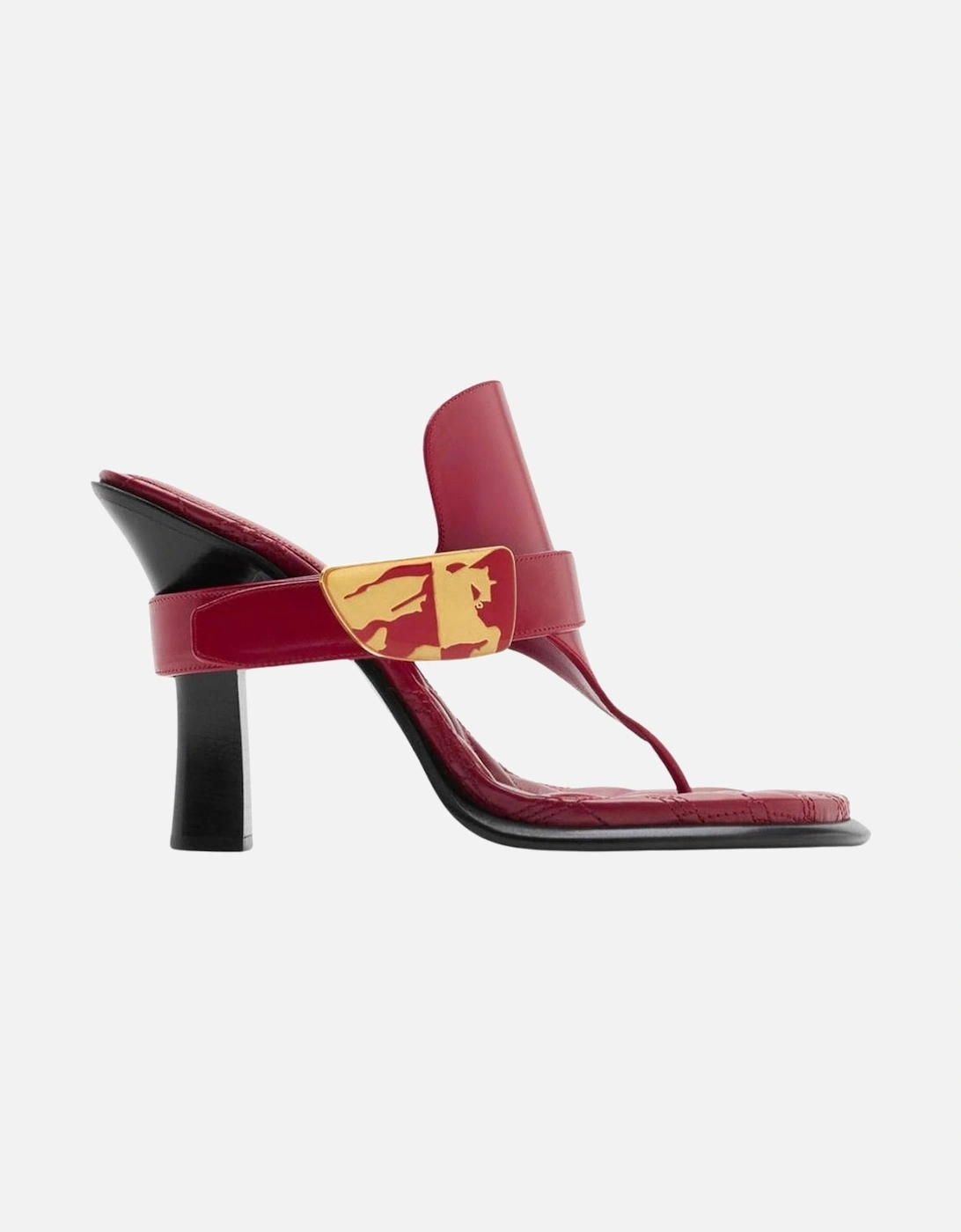 Scarlet Red Bay Leather Sandals, 6 of 5