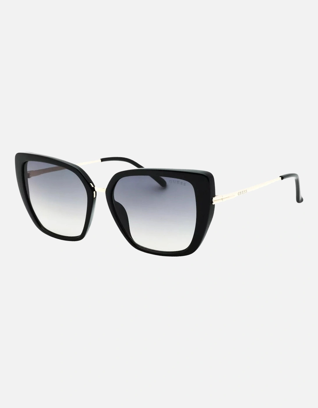 Shiny Black Frame Gradient Smoke Lensed Sunglasses, 2 of 1