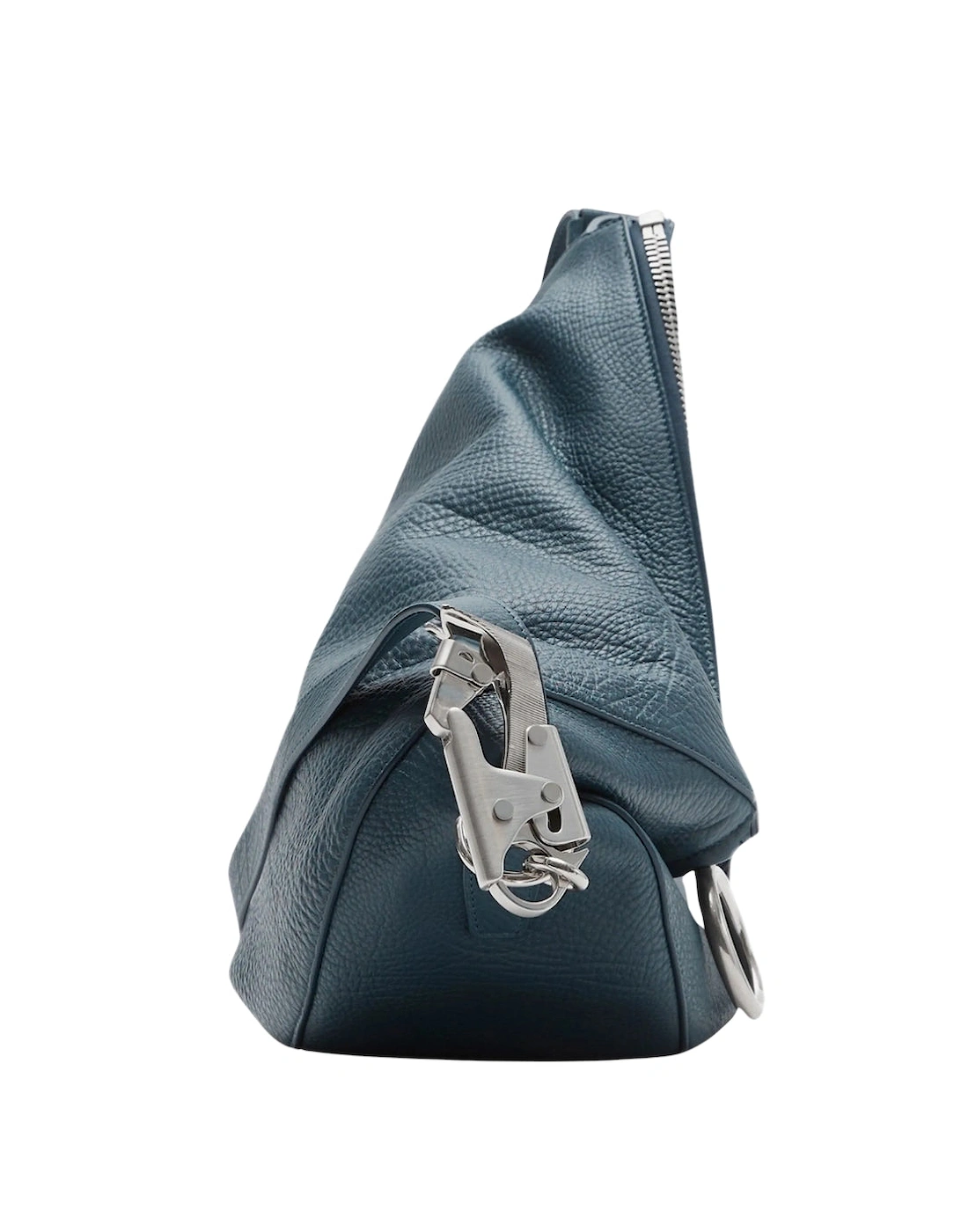 Medium Knight Navy Blue Leather Shoulder Bag