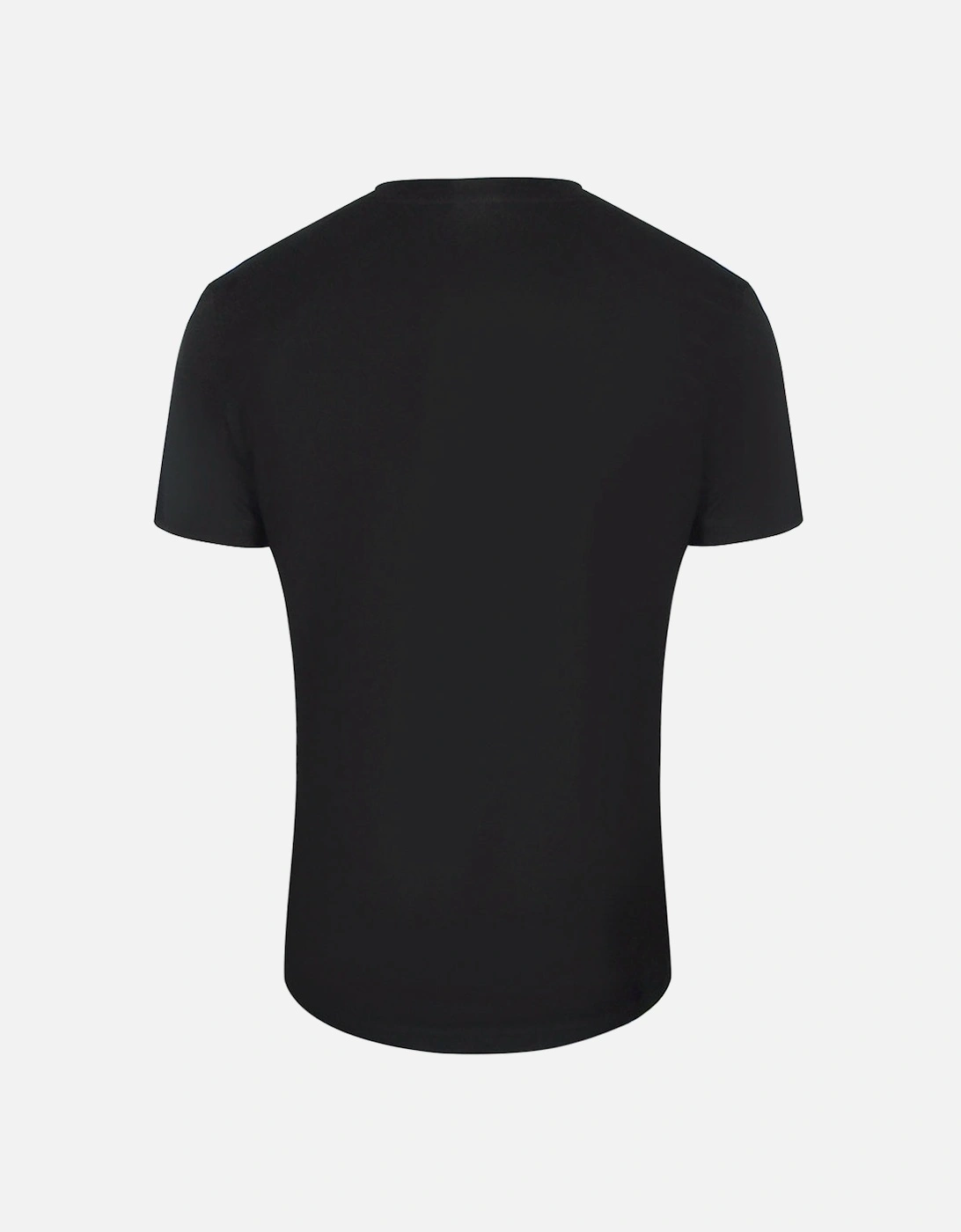 Medieval Blue Logo Black T-Shirt