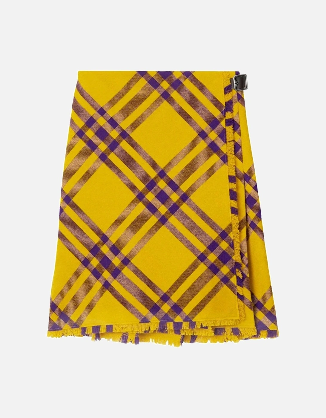 Yellow Check Wool Kilt Skirt, 5 of 4