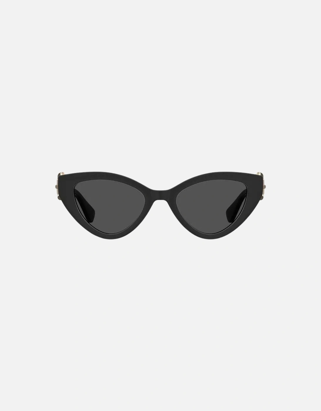 Cat Eyed Butterfly Grey Lensed Black Sunglasses, 3 of 2