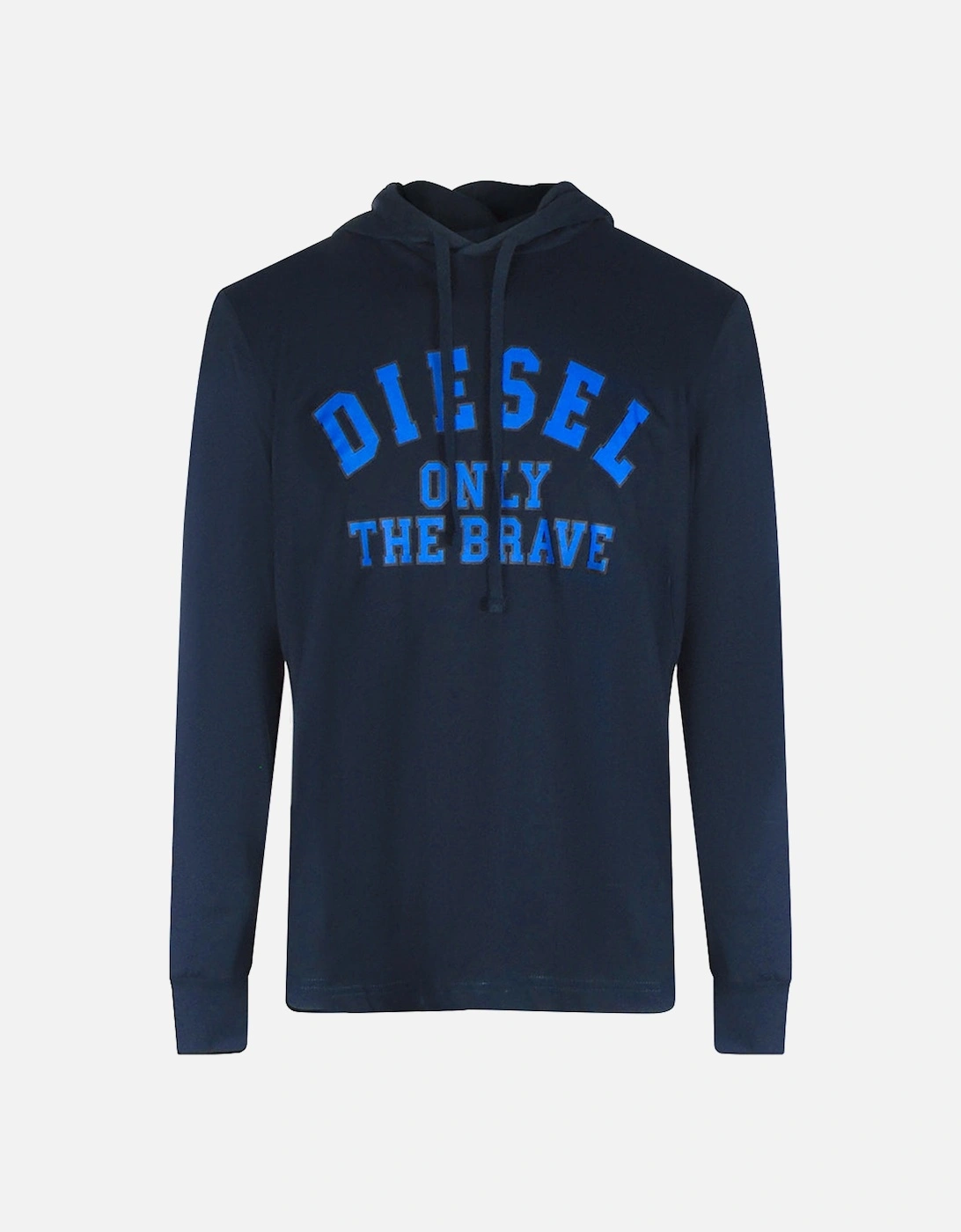 Logo Navy Blue Hooded T-Shirt, 4 of 3