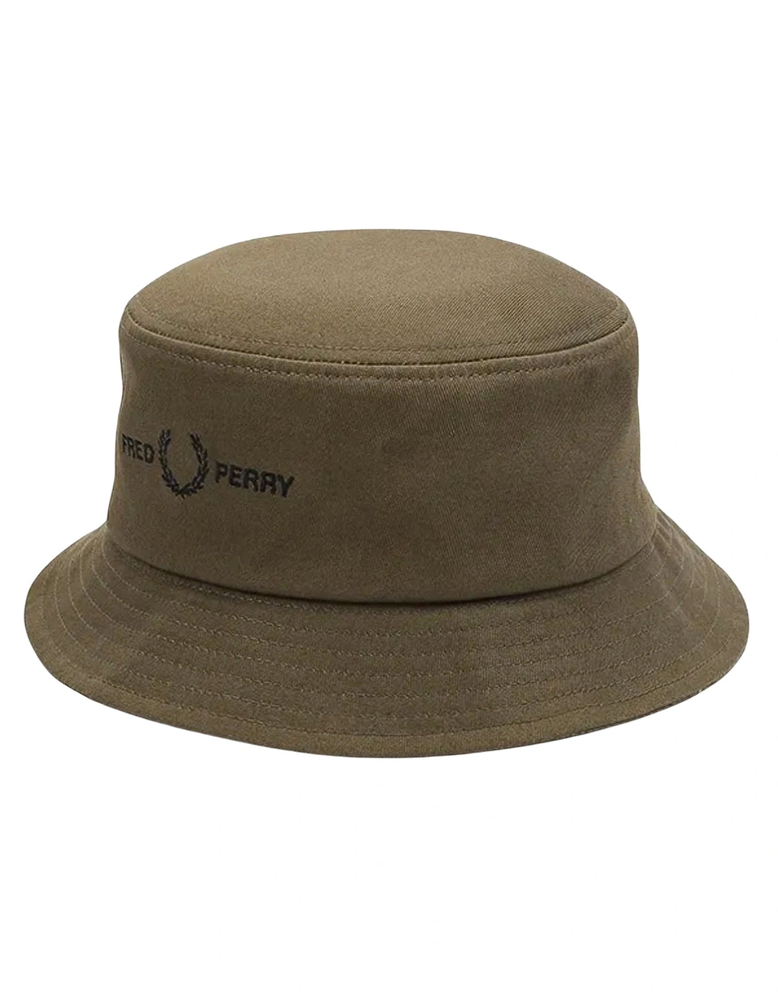 Graphic Brand Logo Twill Green Bucket Hat, 3 of 2