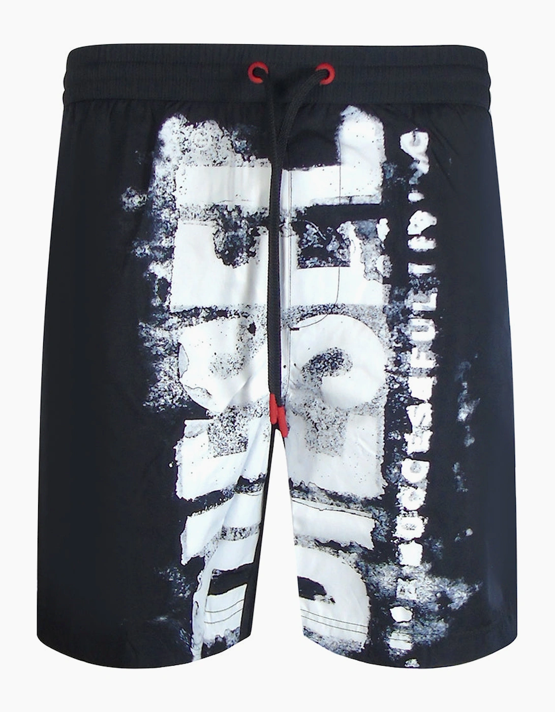 Men's Diesel BMBX-POWEL Black Beach Shorts - Size: 33/32/32