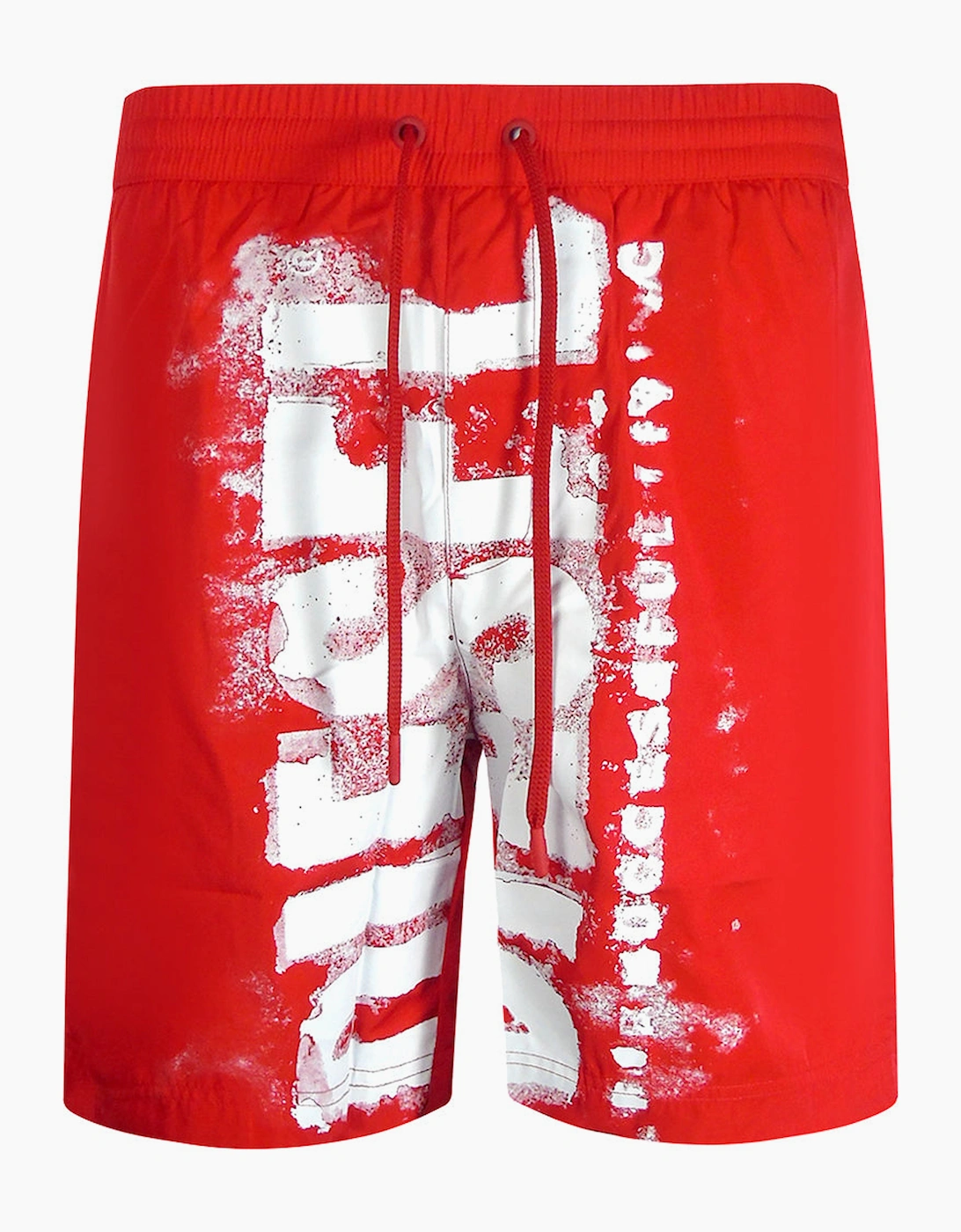 Men's Diesel BMBX-POWEL Red Beach Shorts - Size: 32/30/31