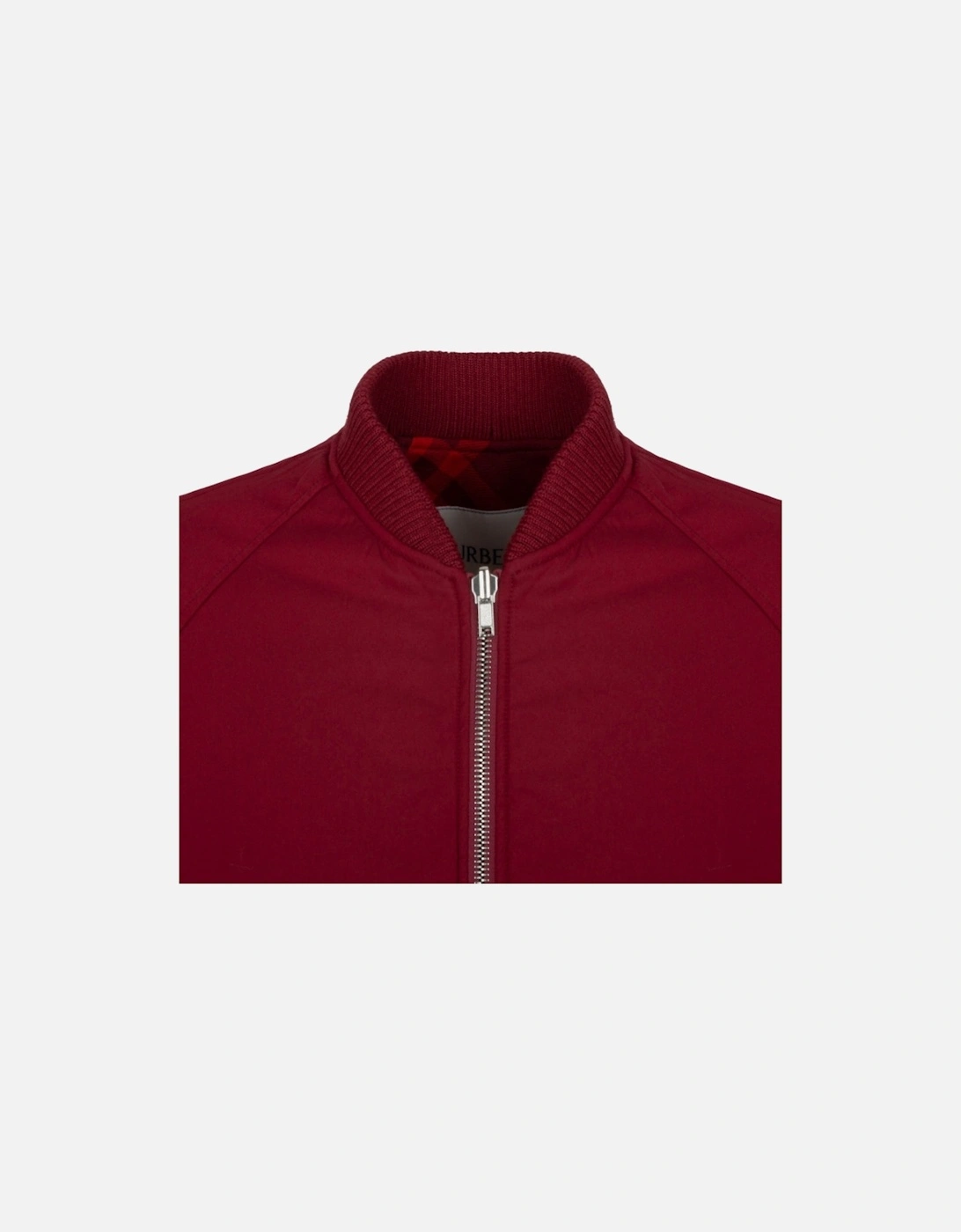 Reversible Check-Print Bomber Red Jacket