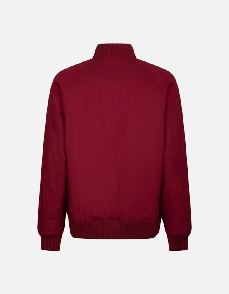 Reversible Check-Print Bomber Red Jacket