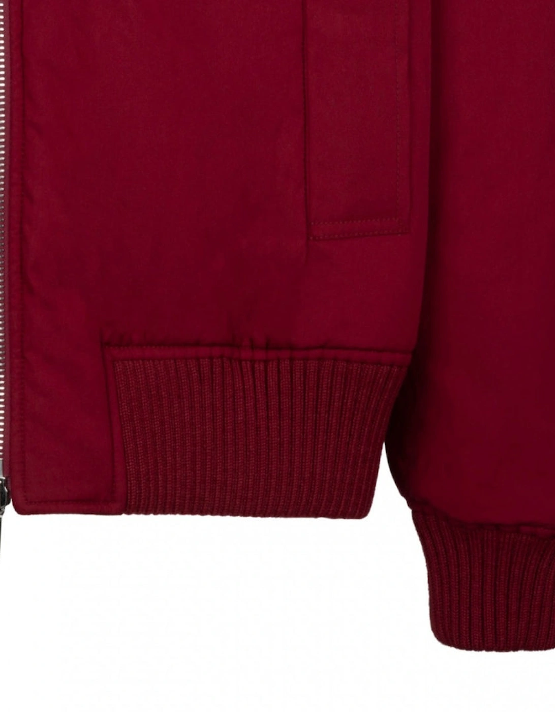 Reversible Check-Print Bomber Red Jacket