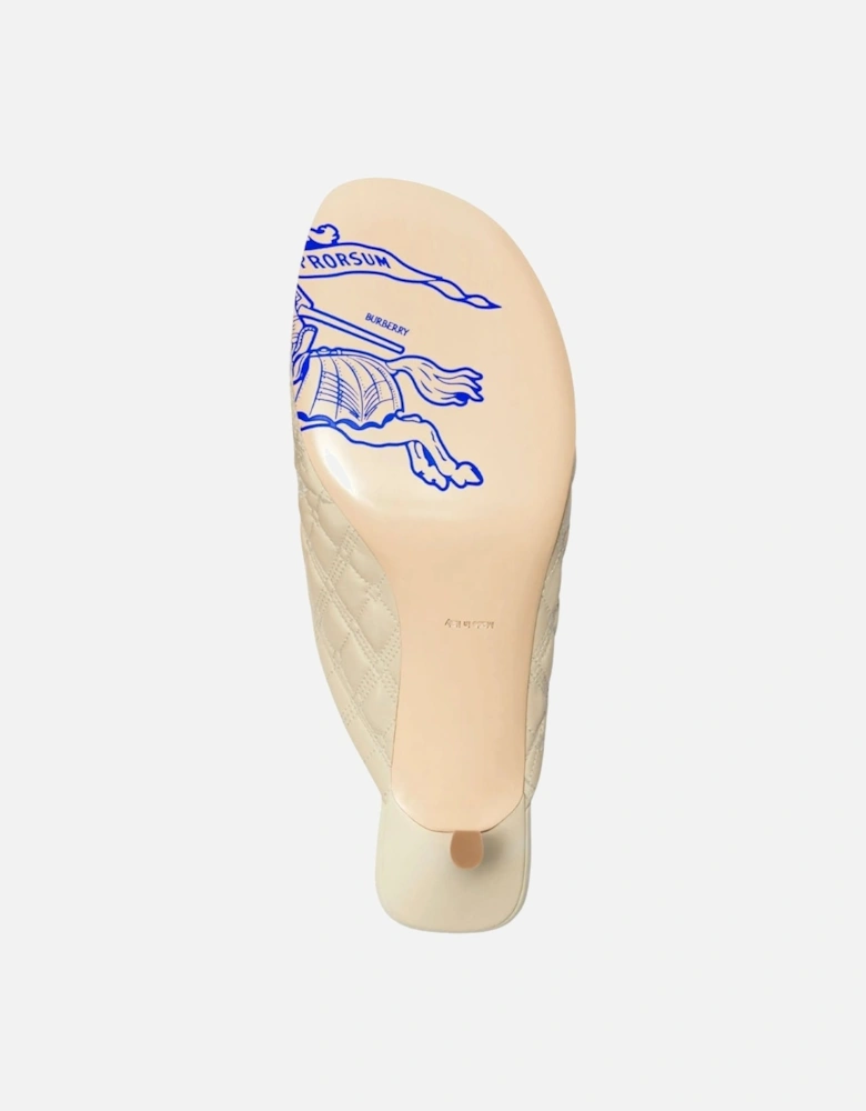 Embroidered Quilted Mules Soap Sandals