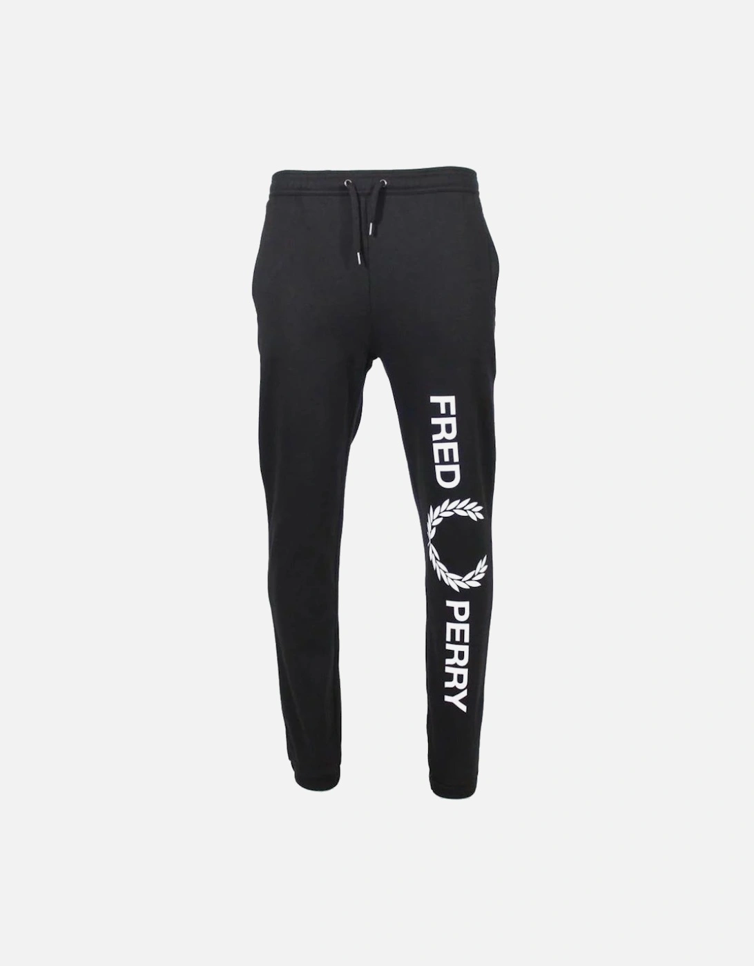 Large Branded Leg Black Sweatpants, 5 of 4