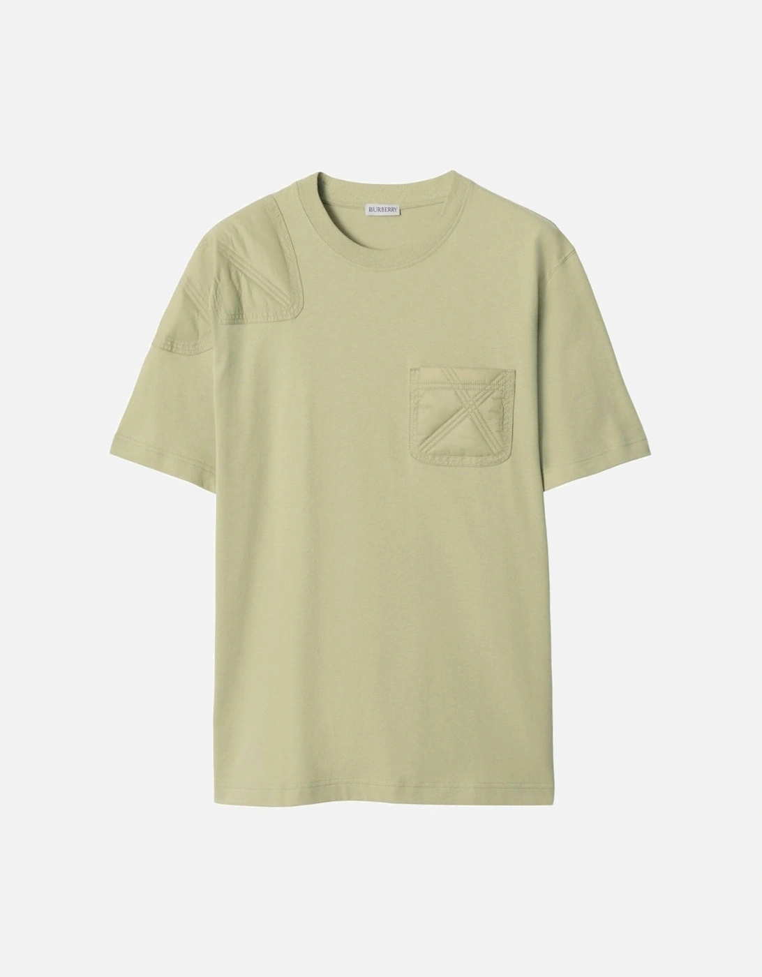 Panelled Jersey Hunter Green T-Shirt, 3 of 2