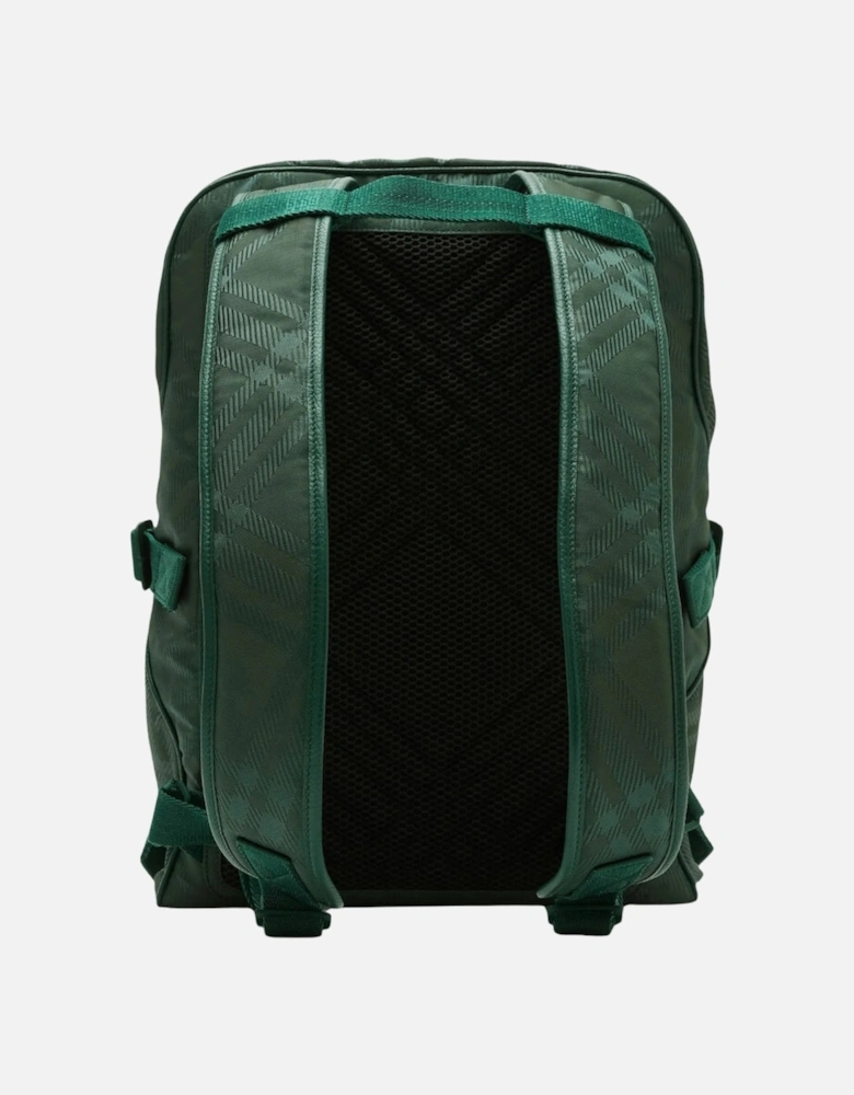 Vine Green Checked Jacquard Backpack