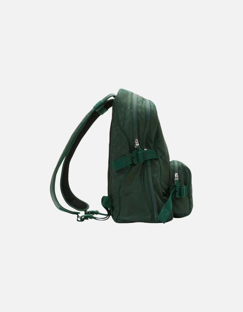 Vine Green Checked Jacquard Backpack