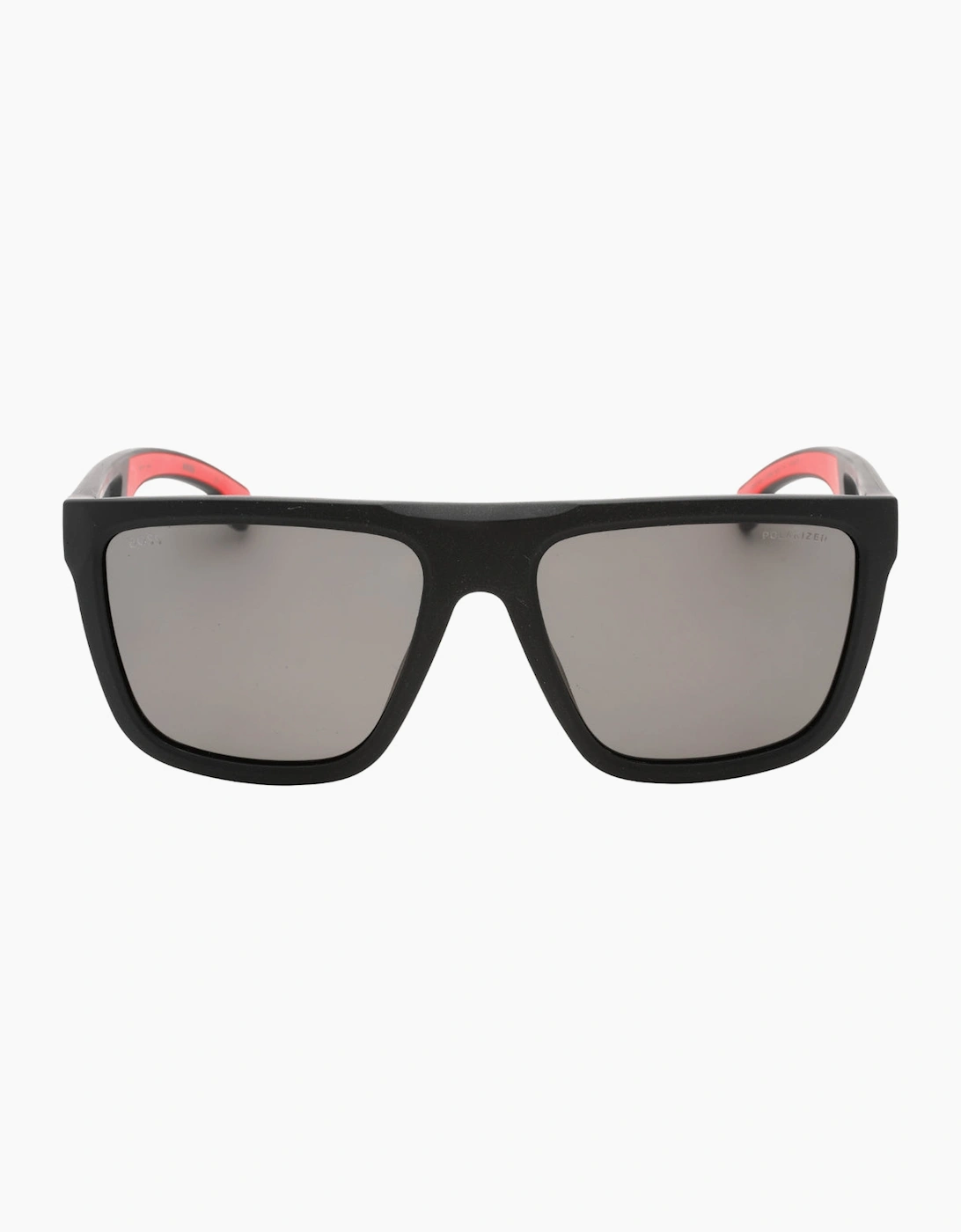 Hugo Boss Men's Grey/Black Pz Lens Matte Sunglasses - Size: One Size