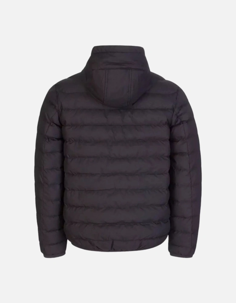 Black Insulated Hooded Jacket