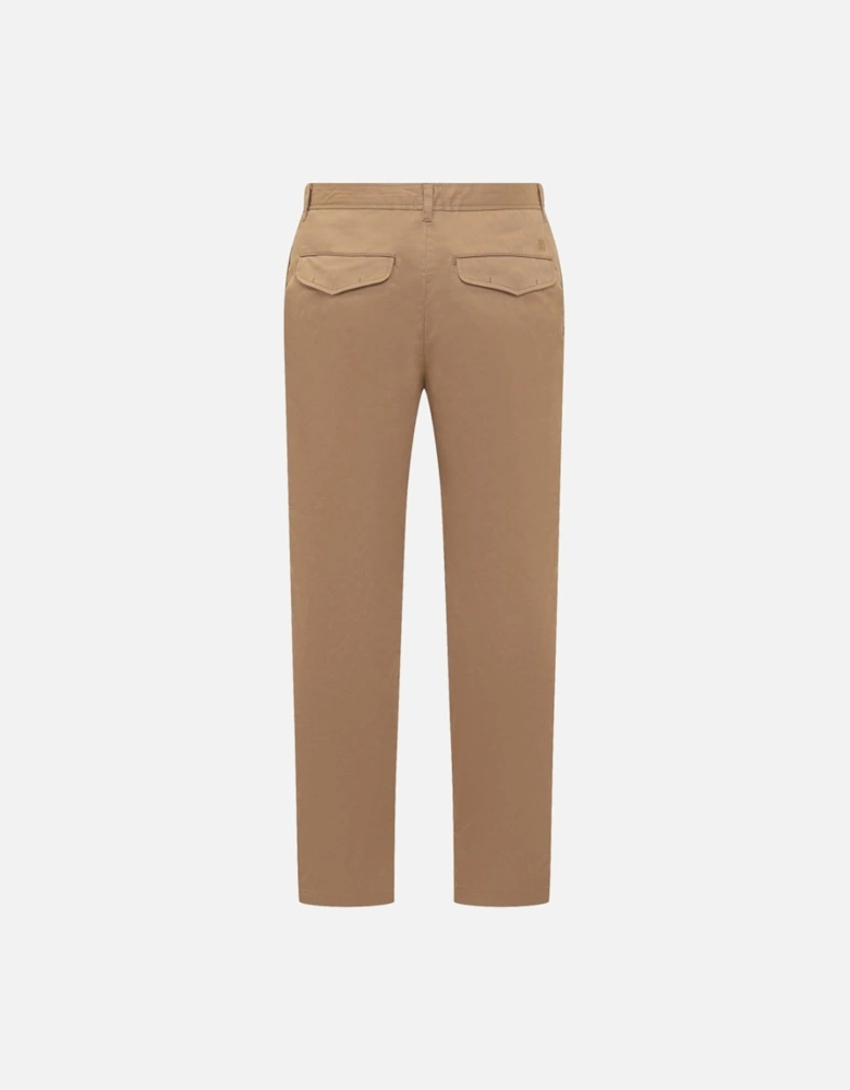 Shilton Cotton Camel Beige Chino Trousers