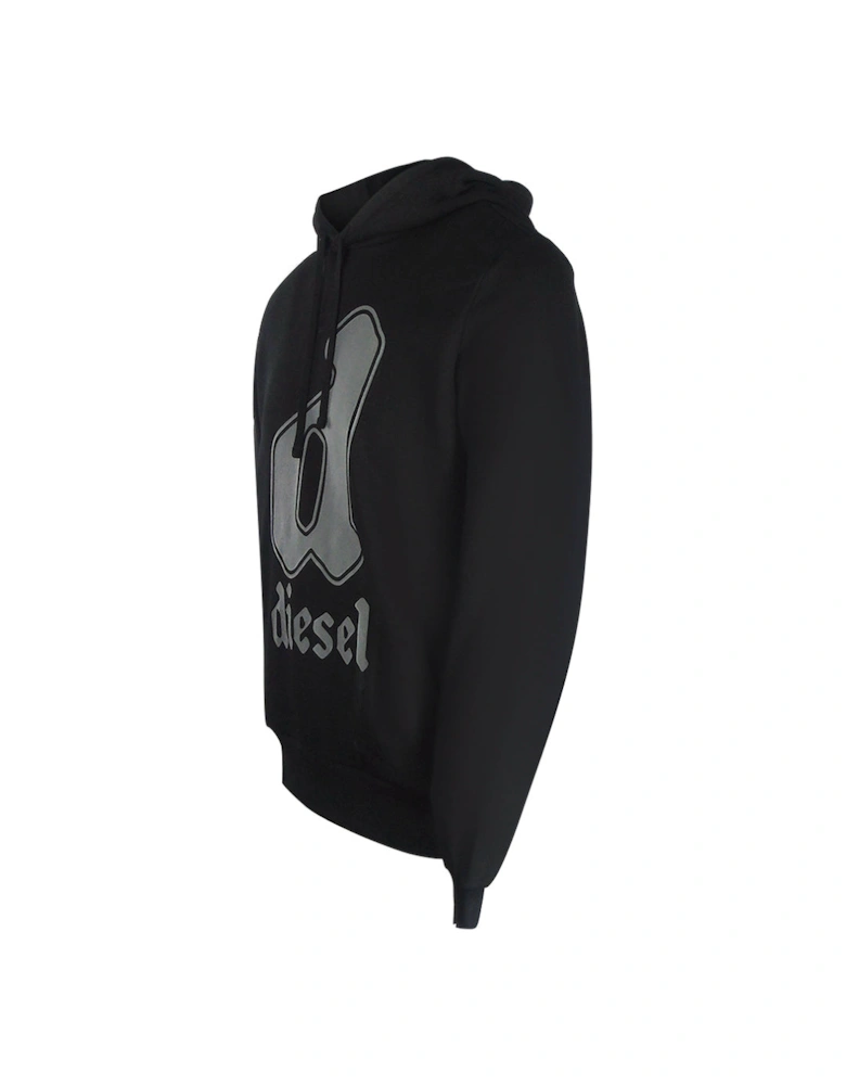 Bold D Design Black Hoodie