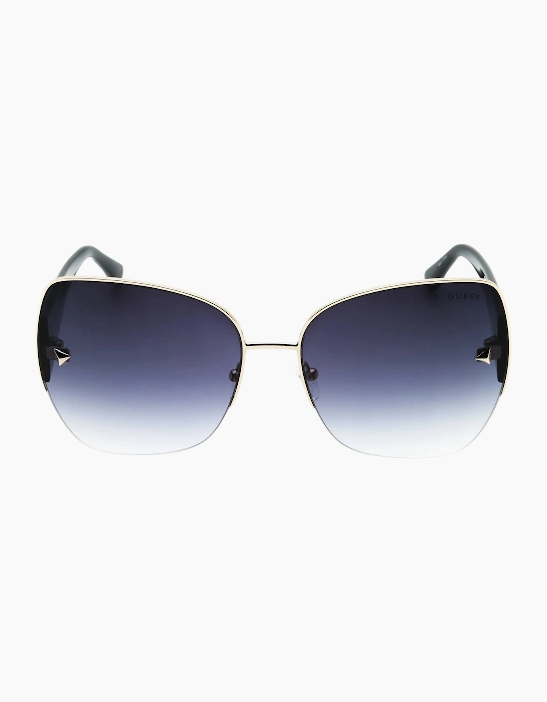 Guess Women's Gold/Black Detail Frame Smoke Gradient Lens Sunglasses - Size: One Size