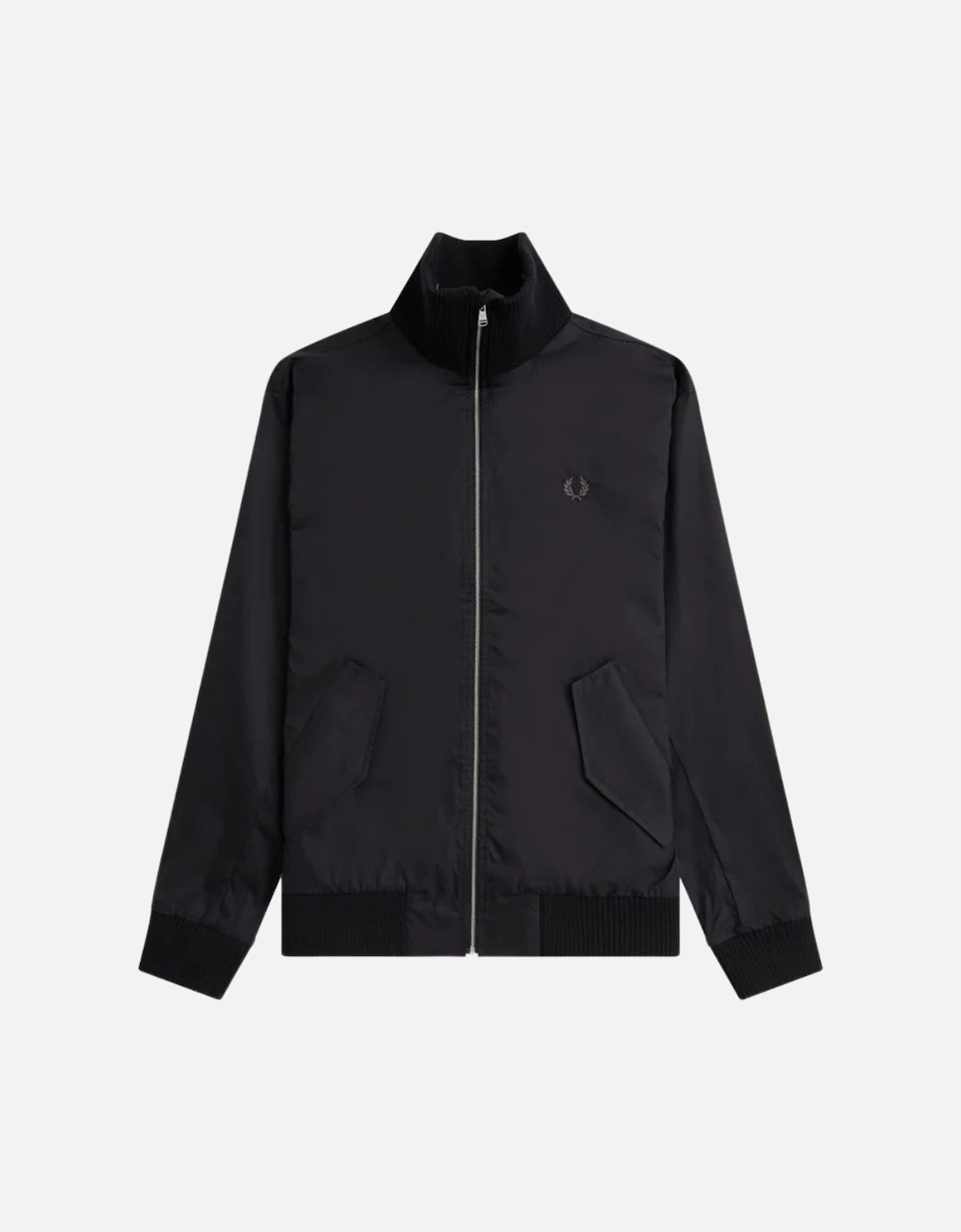 Black Knitted Rib Tennis Bomber Jacket, 5 of 4