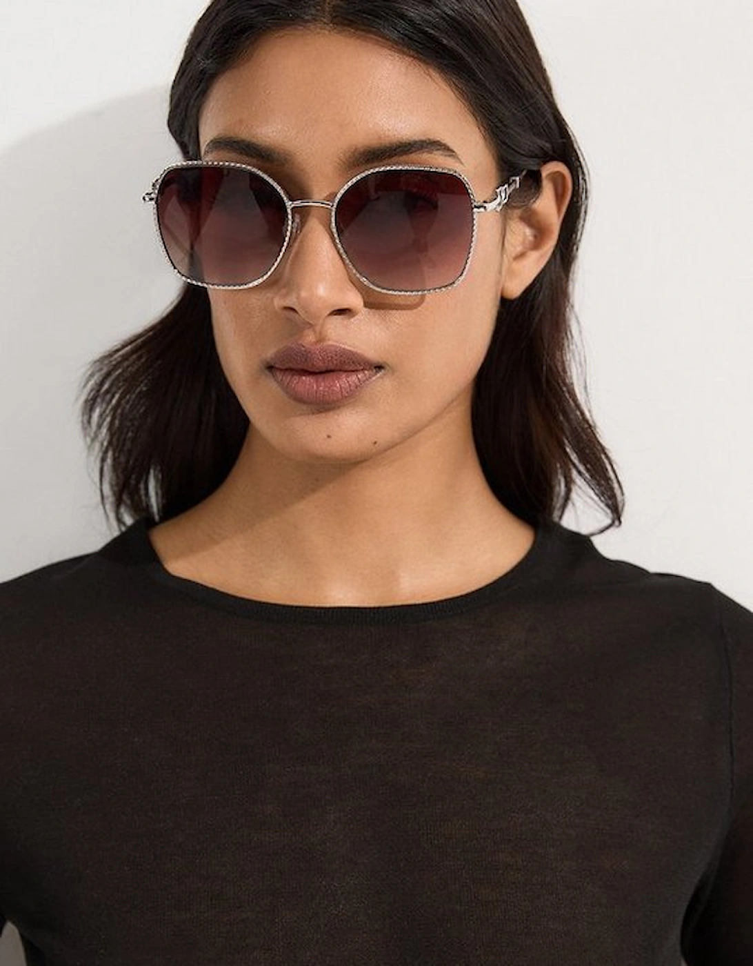 Silver Rounded Sunglasses, 2 of 1