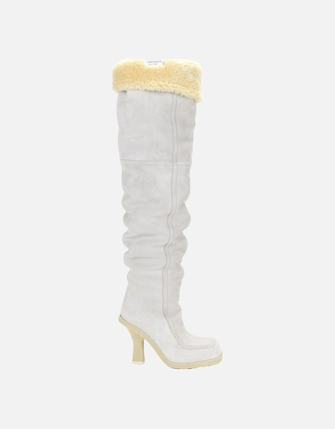 Thigh High Roberta Boots Light Grey Thigh High Boots